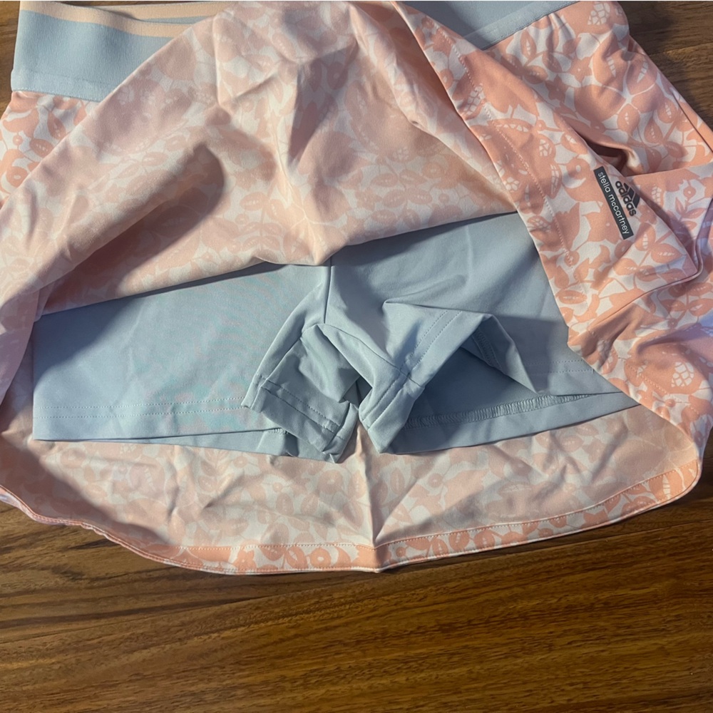 Adidas Barricade by Stella McCartney Floral Court Tennis Skirt/Skort Sz L Youth - Picture 5 of 9